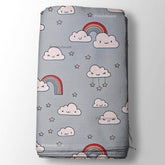 Rainbow Cloud Pattern For Baby Soft and Comfortable Kid's Printed Fabric